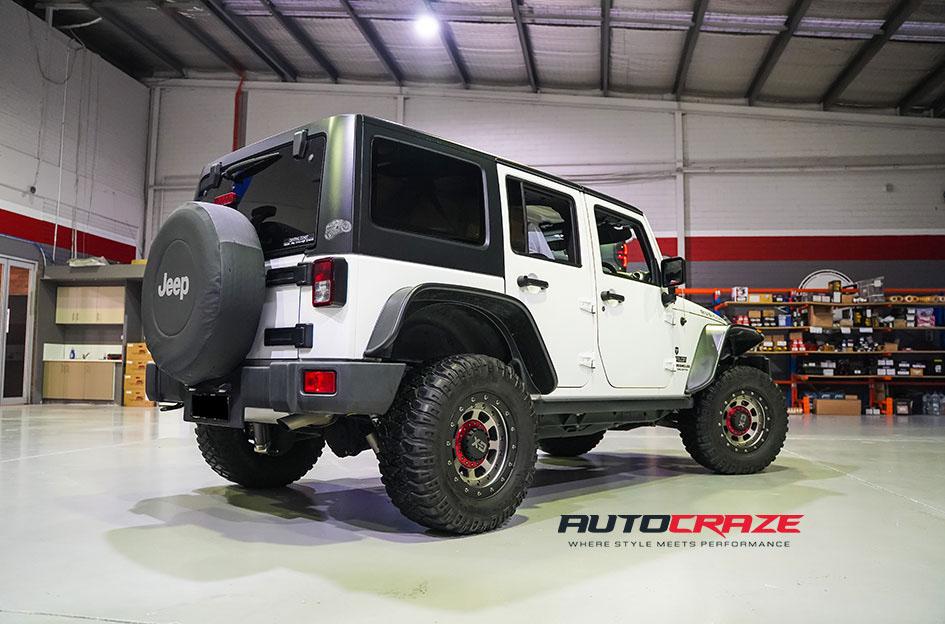 JEEP WRANGLER FMJ XD SATIN BLACK WITH DARK TINT
